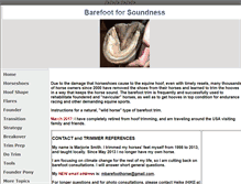 Tablet Screenshot of barefoothorse.com